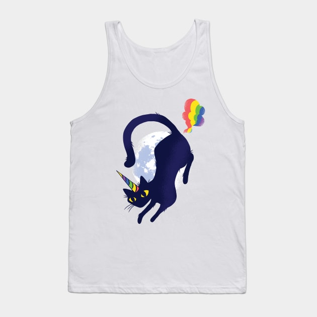 Cat Unicorn rainbow cute and lovely Tank Top by Midoart